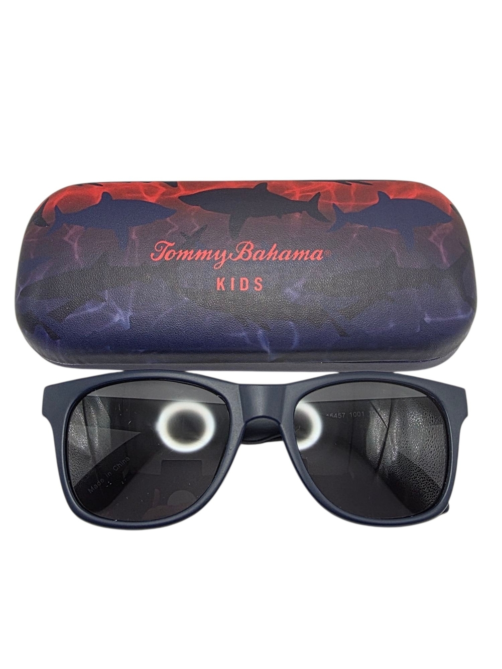 Tommy Bahama Kids Blue Sunglasses with Shark Case